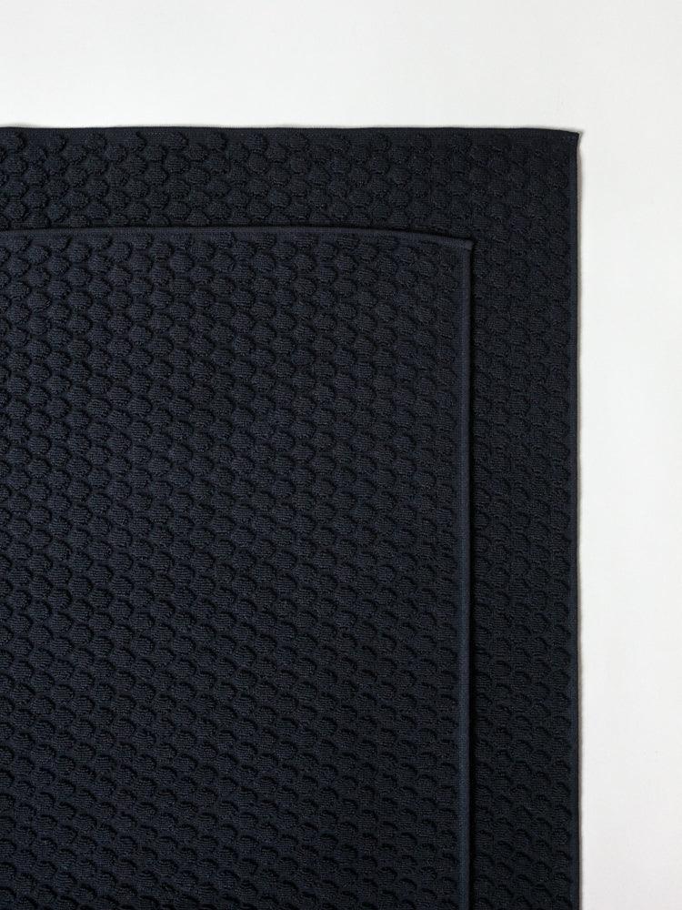 Black polka dot towel