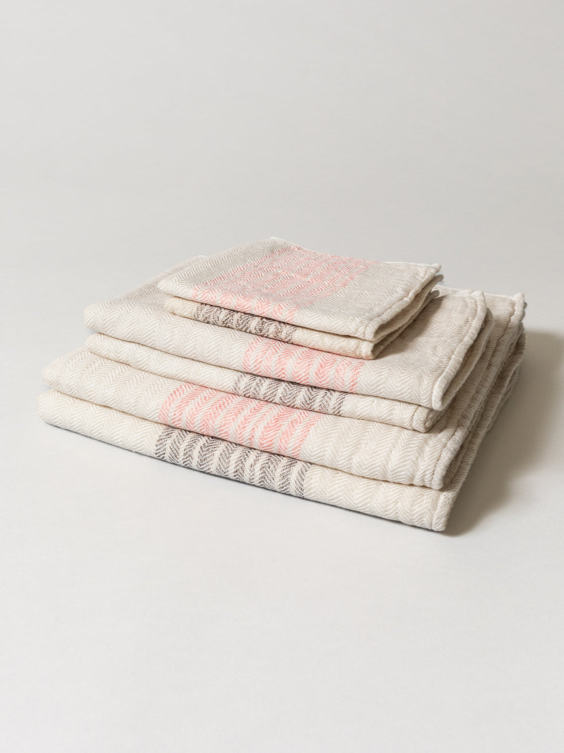 Organic Linen Towel - Beige