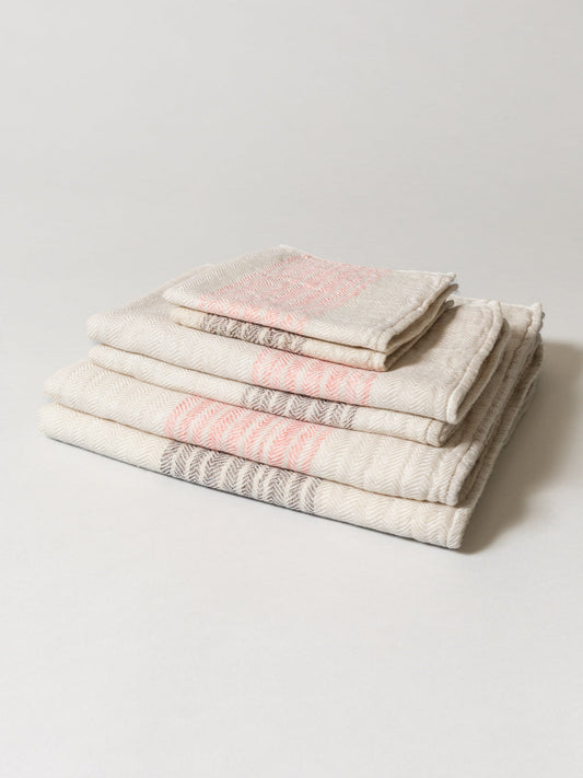 Organic Linen Towel - Beige