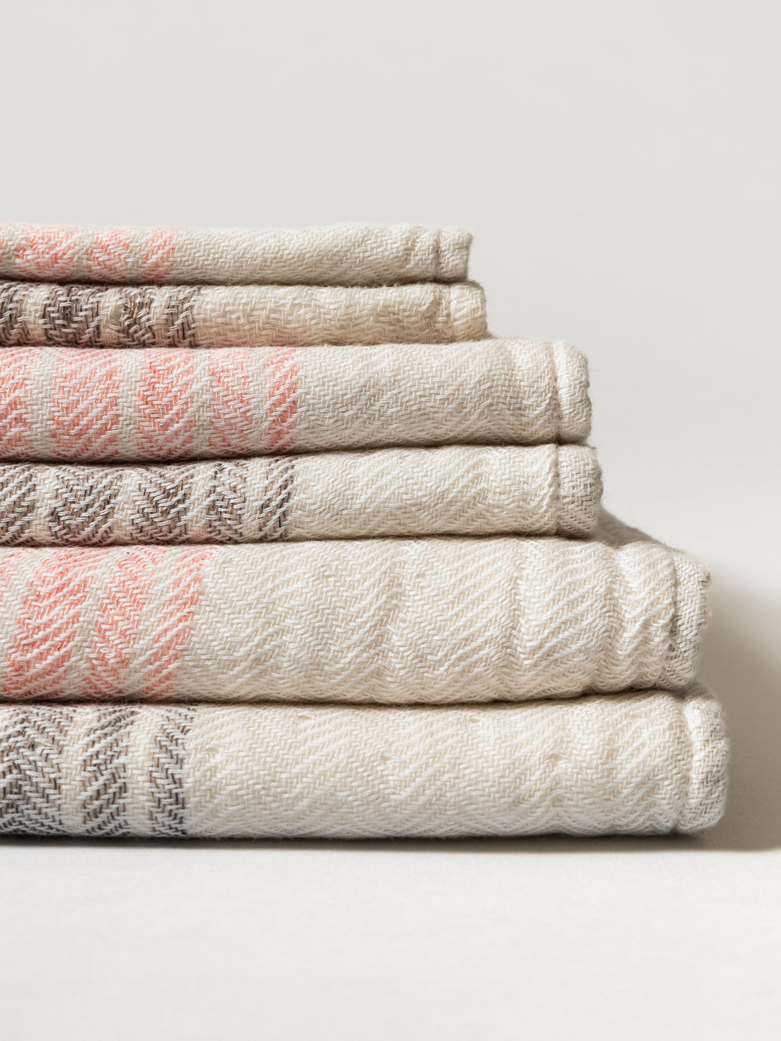 Organic Linen Towel - Beige