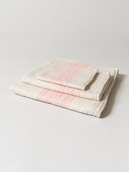 Organic Linen Towel - Beige
