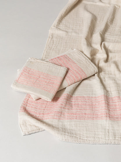 Organic Linen Towel - Beige