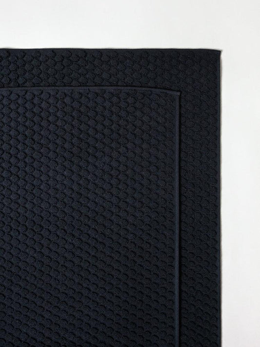 Black polka dot towel